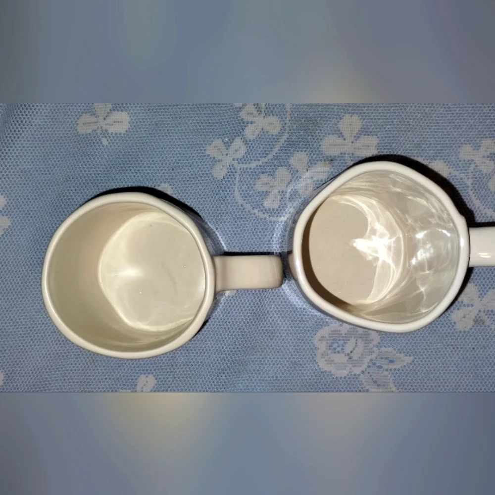 Rae Dunn 'begin' and 'yours' mugs
